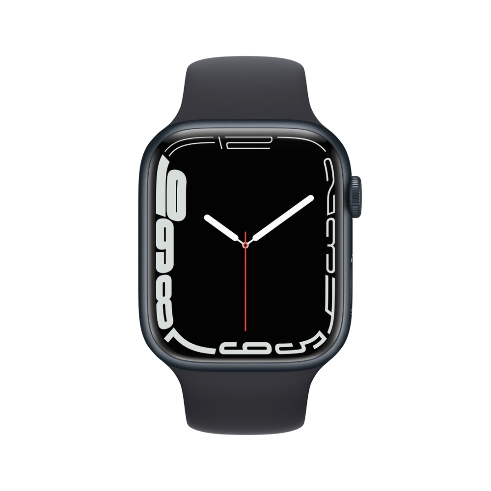 Apple Watch S7 GPS 45mm 鋁金屬錶殼搭配運動型錶帶