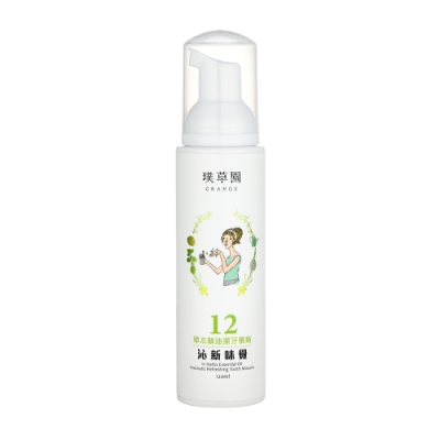 璞草園-12草本精油潔牙慕斯 牙膏(沁新味覺)120ml