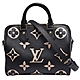 LV M58947經典SPEEDY BANDOULIÈRE 25 Empreinte壓花牛皮手提/斜背波士頓包(黑色) product thumbnail 1