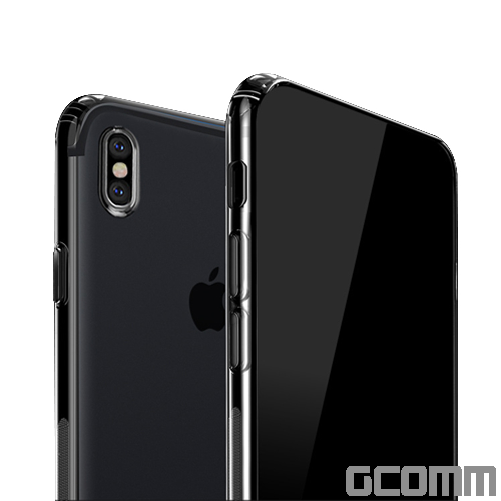 GCOMM iPhone Xs Max 清透圓角防滑邊保護殼 Round Edge