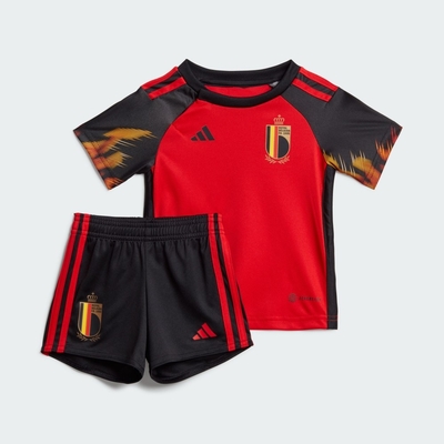 adidas官方旗艦 世界盃比利時國家隊主場套裝 吸濕排汗 嬰幼童裝 HE6635