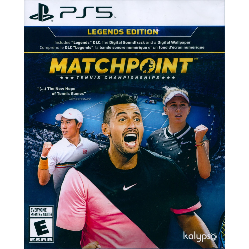 決勝點：網球冠軍賽 傳奇版 Matchpoint Tennis Championships Legends Edition - PS5 中英文美版