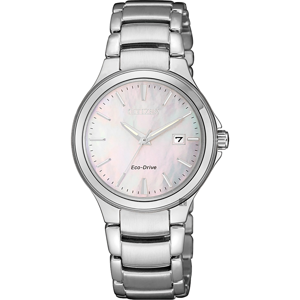 CITIZEN 星辰 限量光動能浪漫女錶-珍珠貝x銀/29mm(EW2520-56Y)