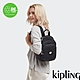 Kipling 褶皺色丁黑拉鍊式小巧收納後背包-DELIA MINI product thumbnail 1