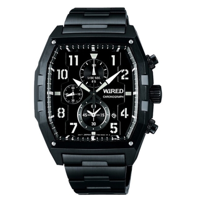 WIRED 時尚計時腕錶-黑-男錶(AF8S69X1)42mm