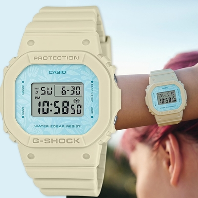 CASIO 卡西歐 G-SHOCK 草本系列手錶 女錶 送禮首選-晴空藍 GMD-S5600NC-9