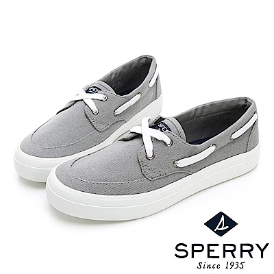 SPERRY CREST BOAT 輕量厚底帆船鞋(女)-灰色