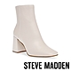 STEVE MADDEN-RESTORE 素面粗跟皮革短靴-米杏色 product thumbnail 1