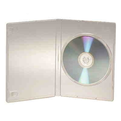 DigiStone 單片裝超優精裝軟盒DVD盒 白色透明 50PCS