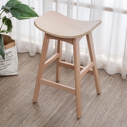 Boden-奧奇曲木造型實木吧台椅