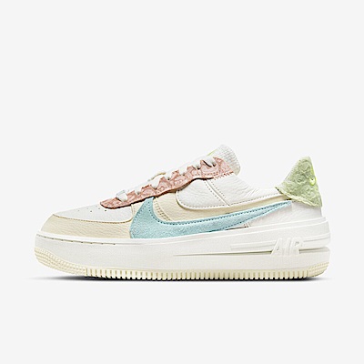 Nike Wmns AF1 LO PLT.AF.ORM [DX2671-100] 女 休閒鞋 經典 AF1 厚底 白 彩