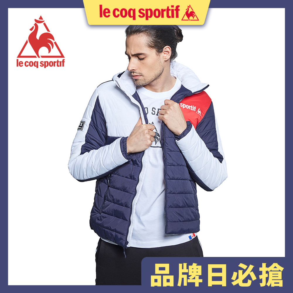 le coq sportif 法國公雞牌休閒鋪棉外套 男-藏青