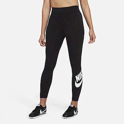 Nike As W Nsw Essential Lggng Ft [CZ8529-010] 女緊身褲棉質高腰黑, NIKE