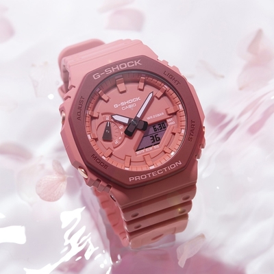 CASIO 卡西歐 G-SHOCK 桃花源八角手錶 迎春好禮 GA-2110SL-4A4