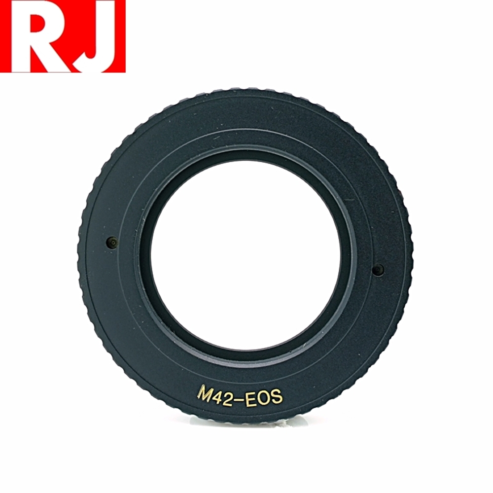 RJ製造M42轉EOS鏡頭轉接環(有檔板遮蔽環;將M42鏡頭接到Canon佳能EOS即EF/EF-S接口相機)M42-EOS M42轉EF M42-EF