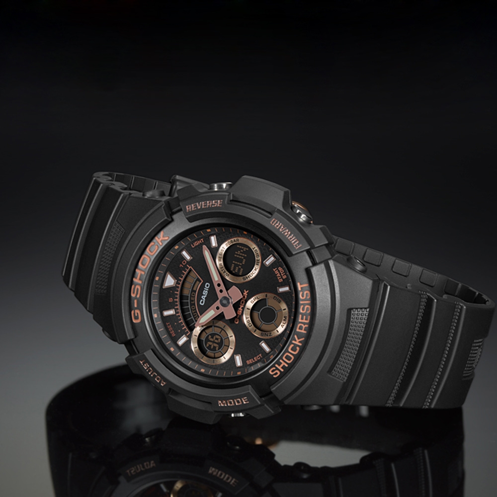 CASIO G-SHOCK 世界時間多功能運動錶(AW-591GBX-1A4)