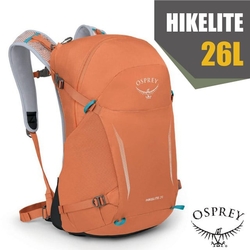 【OSPREY】Hikelite 26 專業輕量多功能後背包/雙肩包(附防水背包套)_錦鯉橙/藍