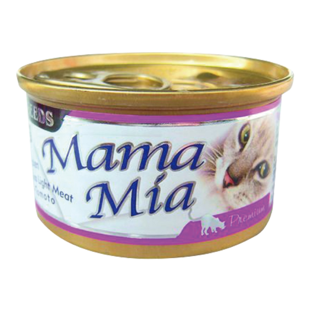 【Seeds 聖萊西】MamaMia貓餐罐-雞肉+白身鮪魚+蕃茄(85gX24罐)