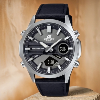 CASIO 卡西歐 EDIFICE 10年電力運動計時手錶 送禮推薦 EFV-C120L-8A