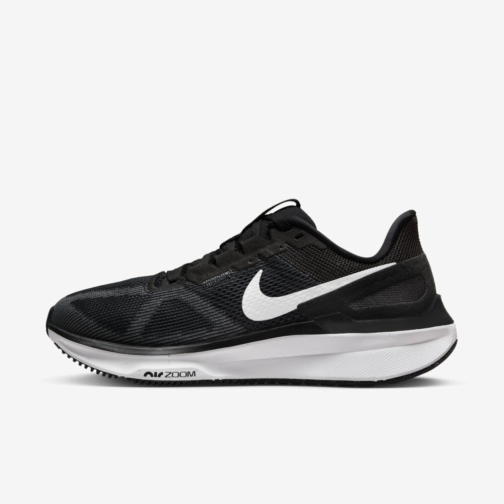 Nike W Air Zoom Structure 25 [DJ7884-001] 女 慢跑鞋 路跑 支撐 緩震 黑白