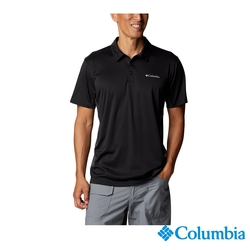 Columbia 哥倫比亞 男款-UPF50酷涼快排Polo衫-黑色 UAE92290BK / S23