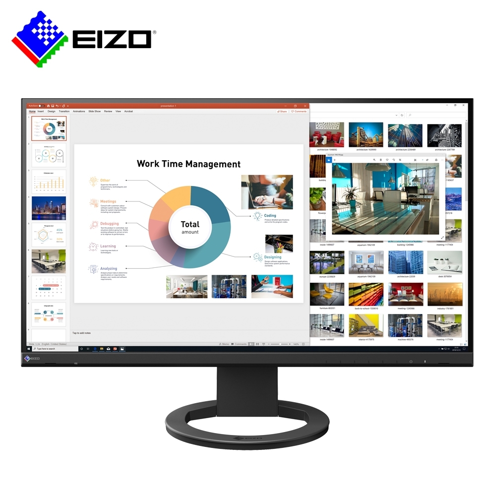 EIZO FlexScan EV2760 黑色 27吋/低藍光低閃頻護眼/薄邊框 電腦螢幕