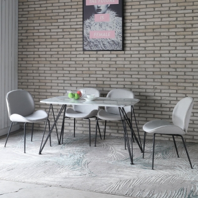 MUNA 亞格4.3尺石面餐桌(不含椅)  130X80X74cm