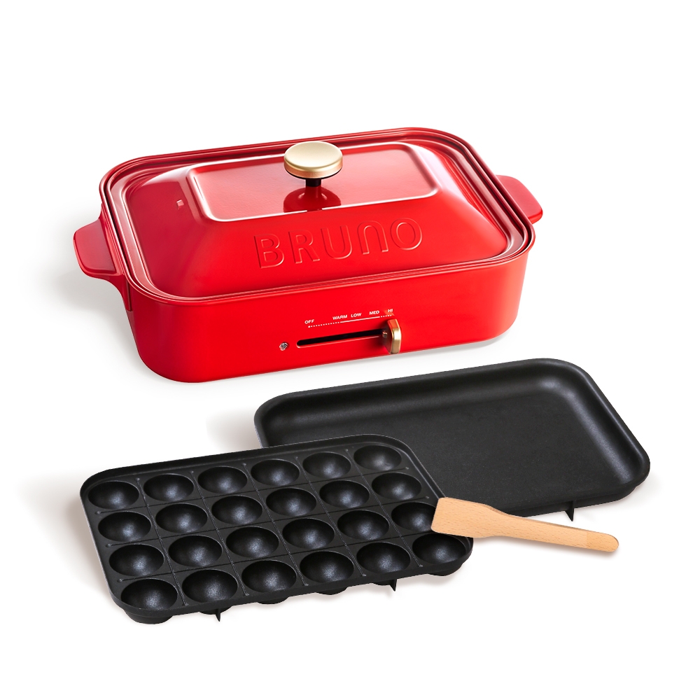 日本BRUNO 多功能電烤盤(紅色) BOE021 | 電烤盤 | Yahoo奇摩購物中心