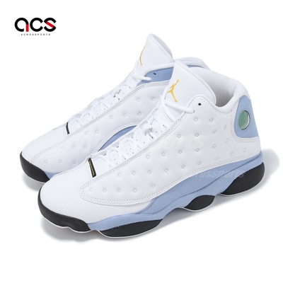 Nike 休閒鞋 Air Jordan 13 Retro 男鞋 白 藍 皮革 Zoom 氣墊 AJ13 13代 414571-170