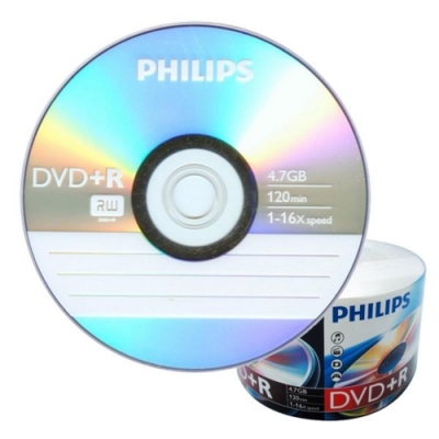 飛利浦 PHILIPS 空白光碟片 DVD+R 4.7GB 16X 光碟燒錄片X 50片