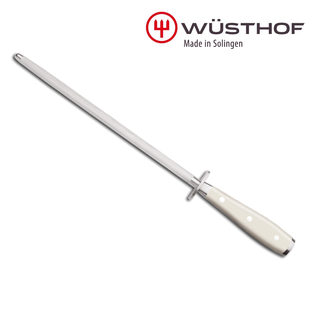 WUSTHOF 德國三叉 CLASSIC IKON_cream 26cm 磨刀棒_精細