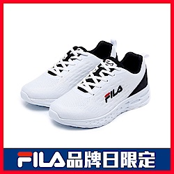 FILA PLATO 女性慢跑鞋-白 5-J916U-100