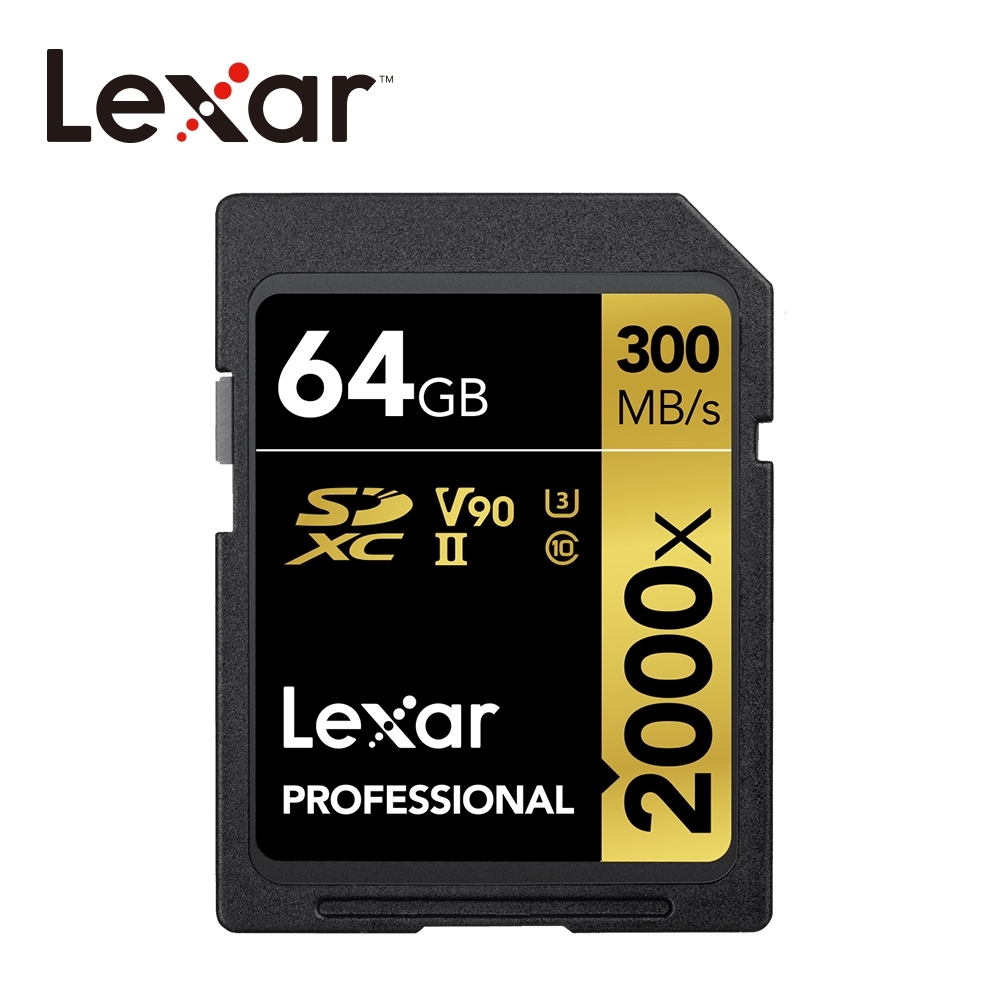 Lexar 2000x SDXC UHS-II 記憶卡 64G 公司貨