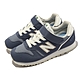 New Balance 休閒鞋 373 寬楦 童鞋 中童 大童 藍 白 麂皮 魔鬼氈 復古 紐巴倫 運動鞋 NB YV373TC2W product thumbnail 1