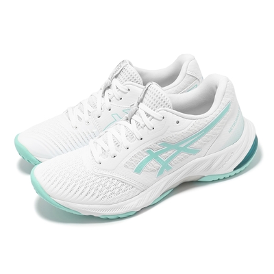 Asics 排球鞋 Netburner Ballistic FF 3 女鞋 白 綠 緩衝 亞瑟膠 羽排鞋 亞瑟士 1052A069106