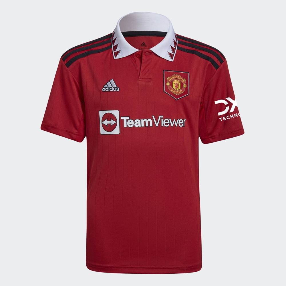 adidas MANCHESTER UNITED 足球短袖POLO衫 童裝 H64049