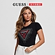 【GUESS】 星爆水鑽LOGO修身圓領短T-兩色任選 product thumbnail 10