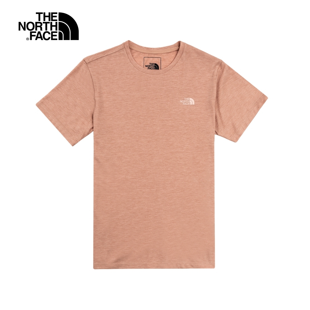 The North Face北面女款粉色吸濕排汗圓領短袖T恤｜4UB8X8M