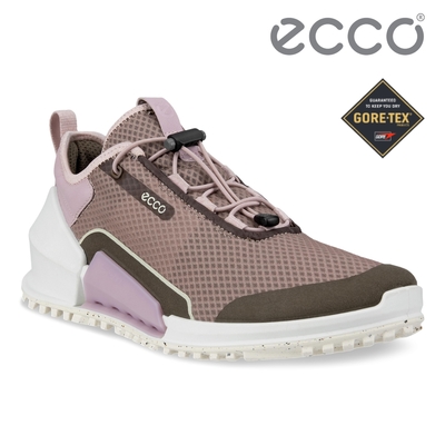 ecco biom 2.0 w 健步透氣織物防水戶外運動鞋 女鞋 灰粉色/冰紫粉