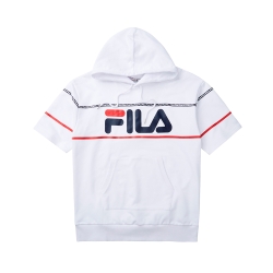 FILA #LINEA ITALIA 短袖連帽T袖-白 1TET-5411-WT