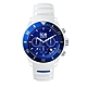 Ice Watch 三眼計時活力系列 藍錶面 40mm CH-白色矽膠錶帶 product thumbnail 1