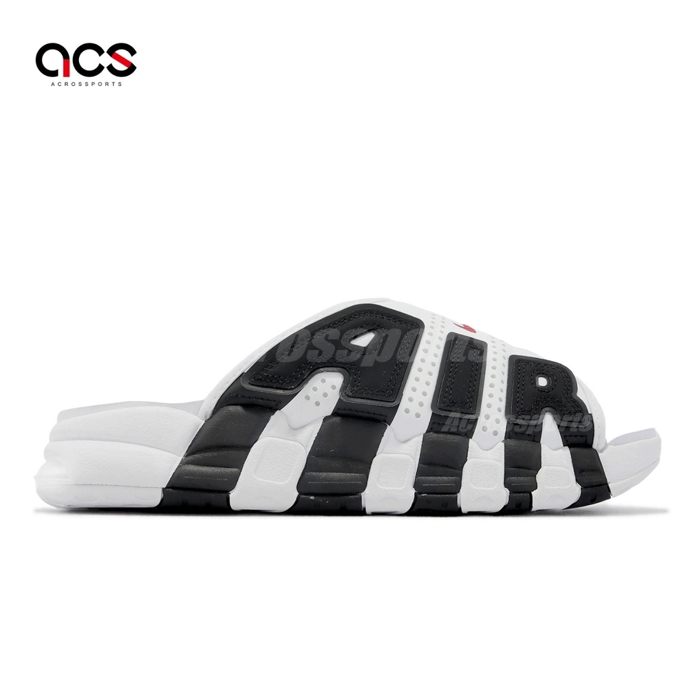 Nike 拖鞋Air More Uptempo Slide 白黑大AIR 男鞋氣墊FB7818-100 | 涼