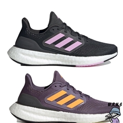 Adidas 女鞋 慢跑鞋 避震 輕量 PUREBOOST 23 黑粉/紫橘 IF2386/IF23