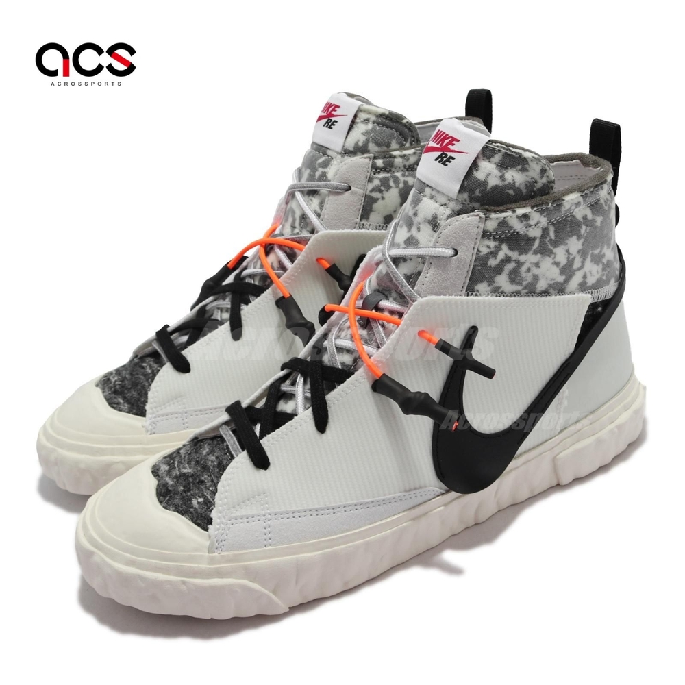 Nike 休閒鞋Blazer Mid 聯名運動男鞋Readymade 解構環保理念穿搭白黑