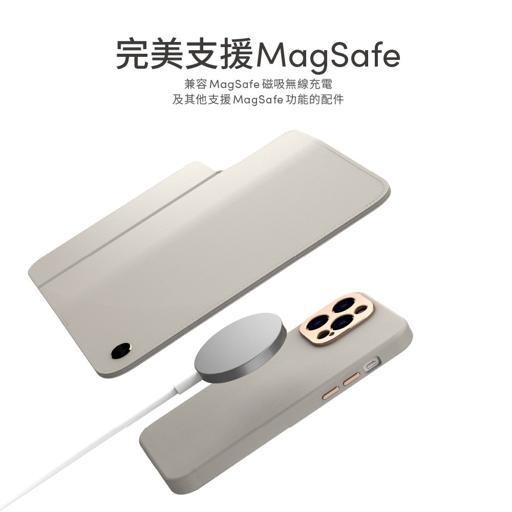 Moshi Overture 磁吸可拆式卡夾型皮套for iPhone 14 | Apple適用手機殼