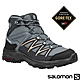 索羅門 SALOMON 女 DAINTREE GTX 防水透氣耐磨中筒登山鞋_暴綠/烏木黑/杏仁粉 product thumbnail 1