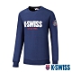 K-SWISS KS CA Sweatshirt圓領長袖上衣-男-藍 product thumbnail 1