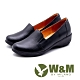 W&M 舒適真皮 厚底坡跟楔型鞋 女鞋-黑(另有藍) product thumbnail 1