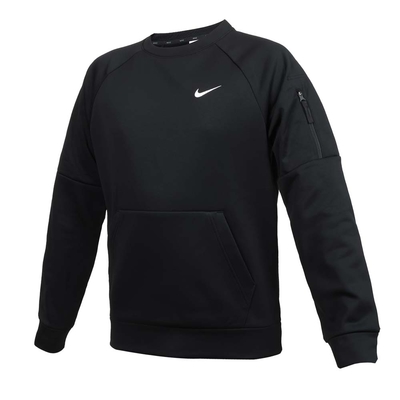 NIKE 男內刷毛長袖T恤-THERMA-FIT 休閒 上衣 FB8506-010 黑白