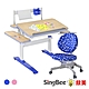 【SingBee 欣美】寬80cm SBD-204手拉升降雙板桌(含側板)+126椅-藍/粉 (書桌椅 兒童桌椅 兒童書桌椅 升降桌) product thumbnail 3